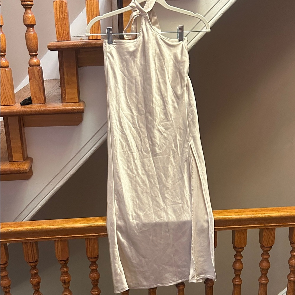 Hello Molly Cream Backless Dress